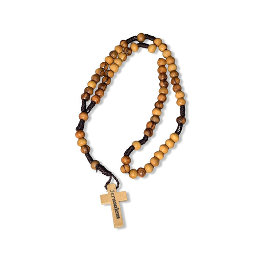 Olive Wood Jerusalem Rosary