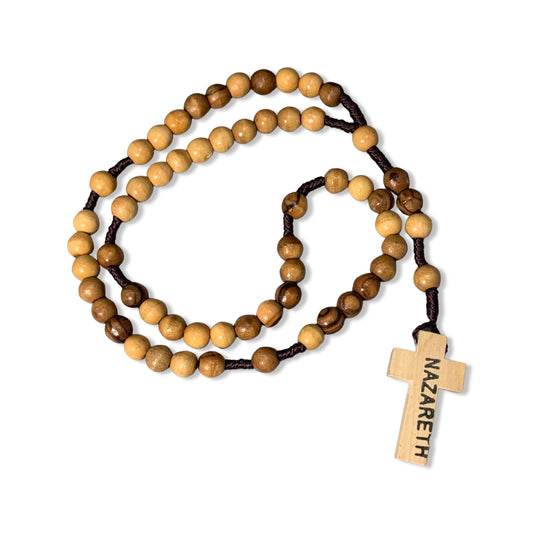 Olive Wood Nazareth Rosary