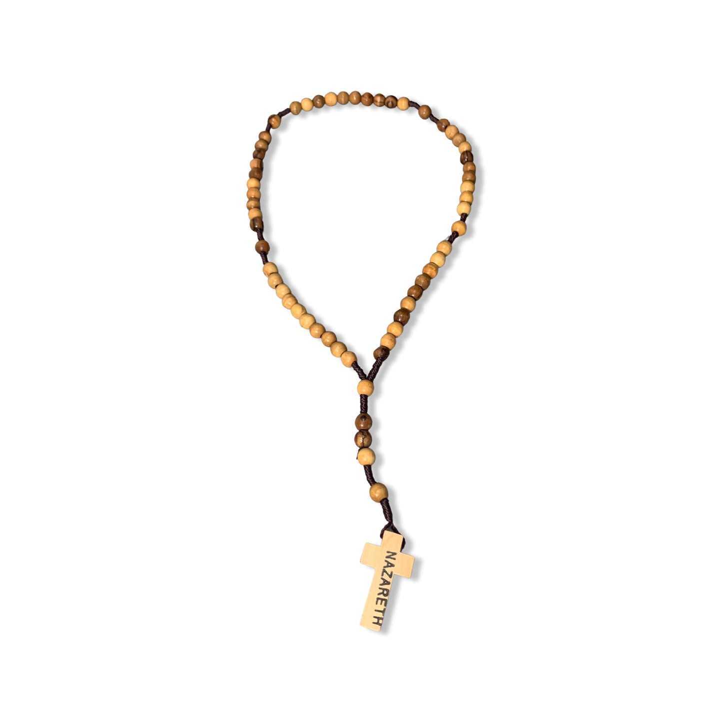 Olive Wood Nazareth Rosary