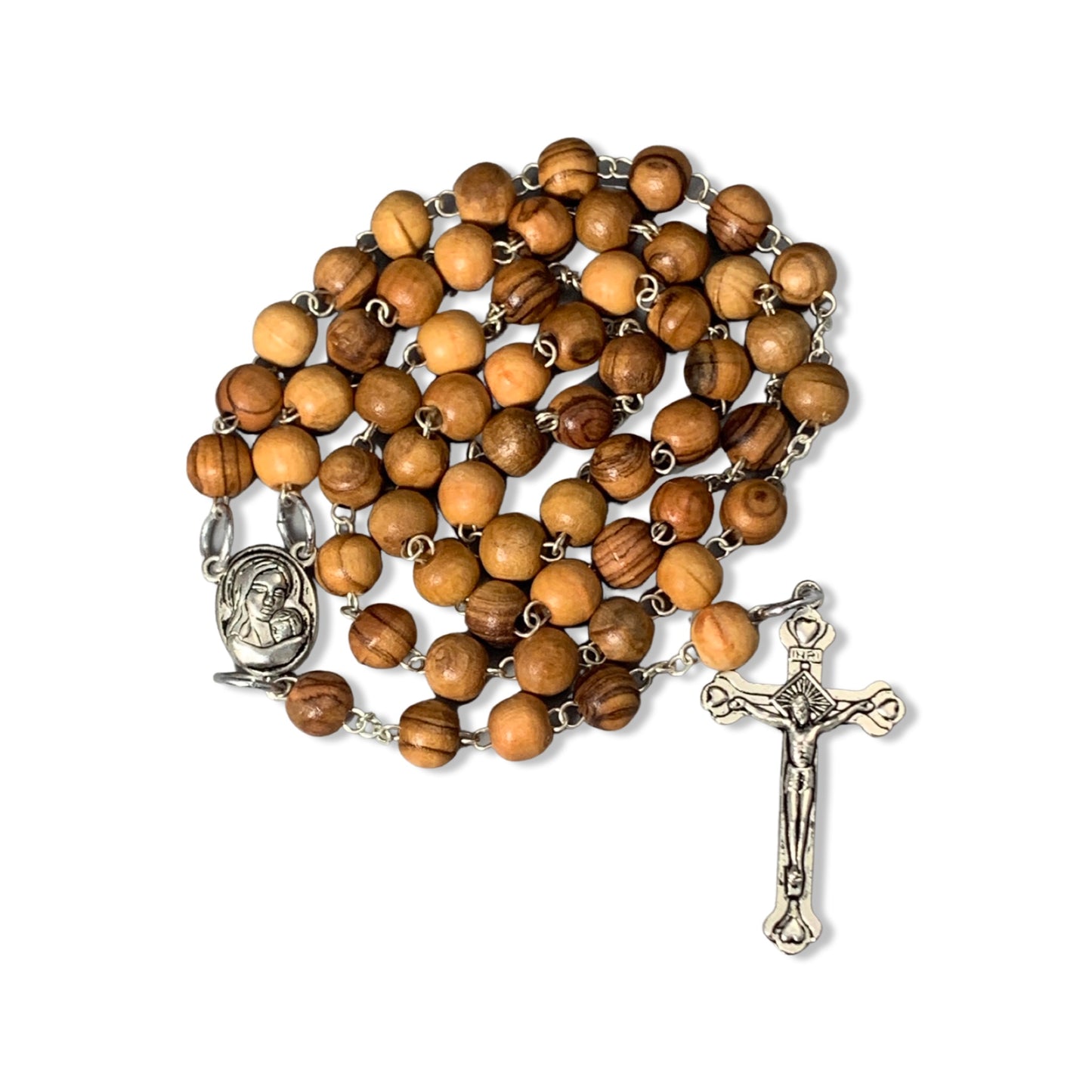 Olive Wood Our Lady of Tenderness Rosary