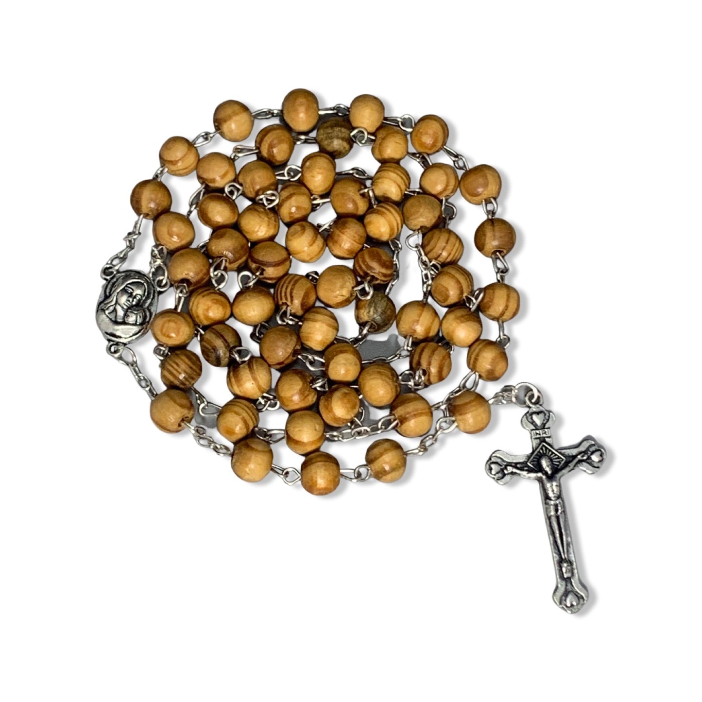 Olive Wood Our Lady of Tenderness Rosary