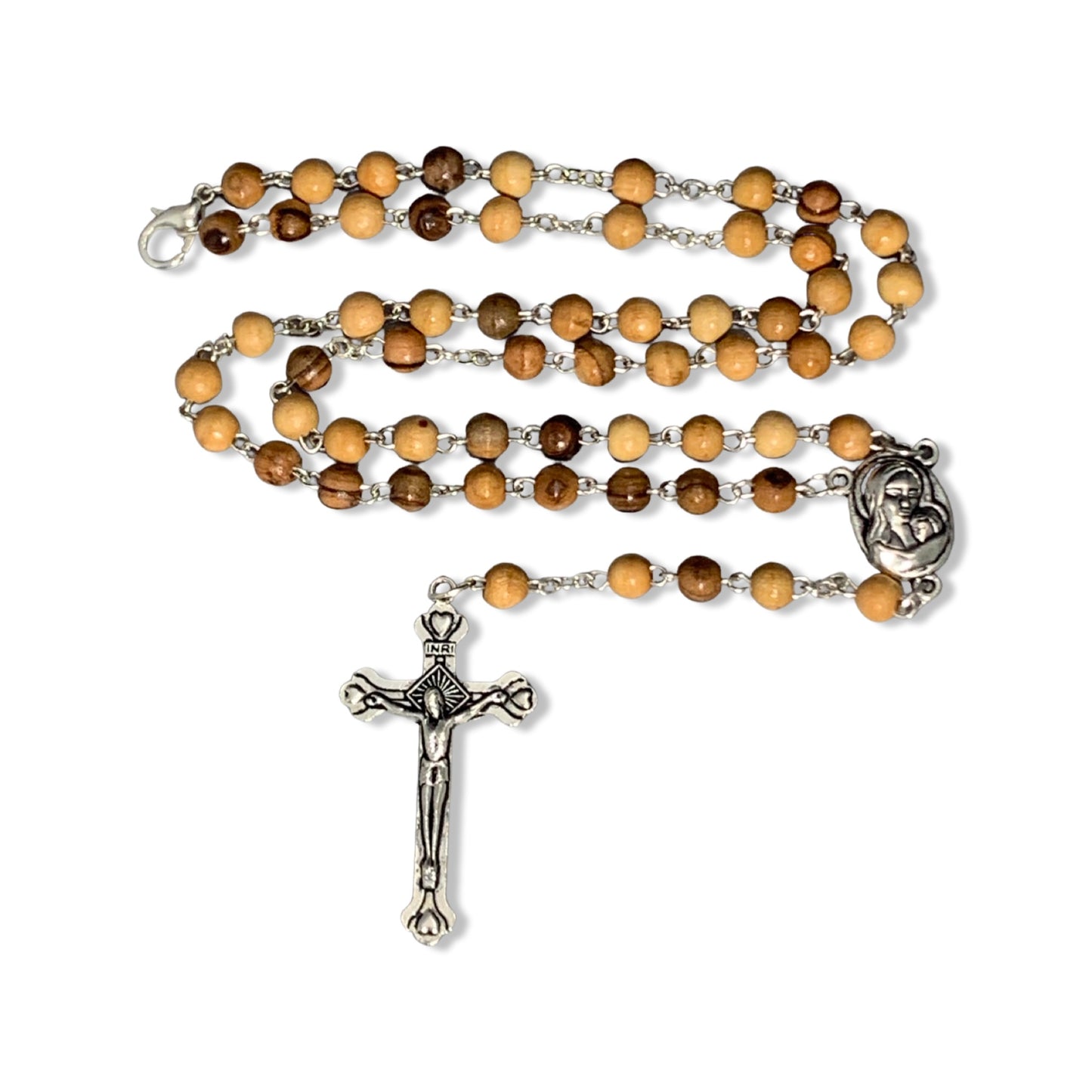 Olive Wood Our Lady of Tenderness Rosary