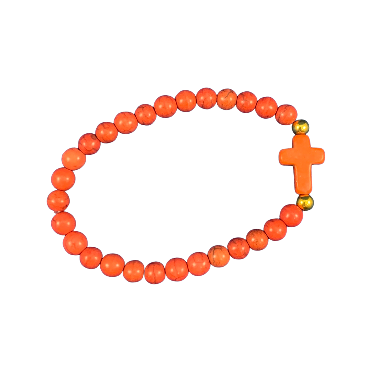 Beaded Bracelet with Cross
