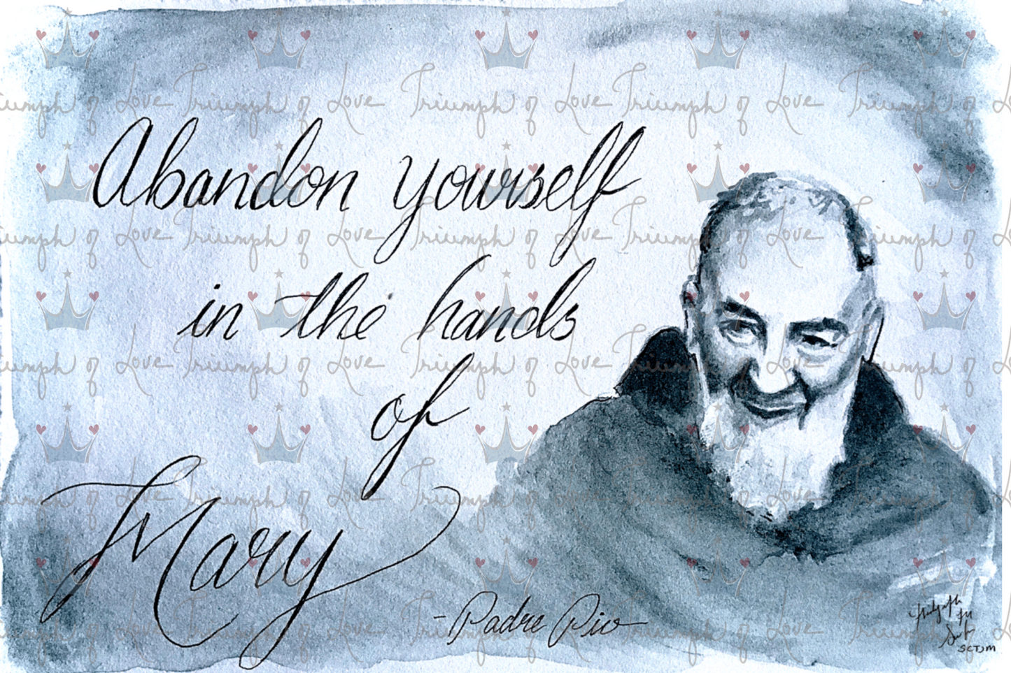 Original Padre Pio Print by SCTJM