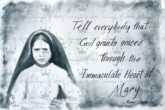 Original St. Jacinta Marto Print by SCTJM