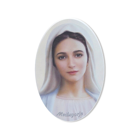 Oval Our Lady Queen of Peace Image