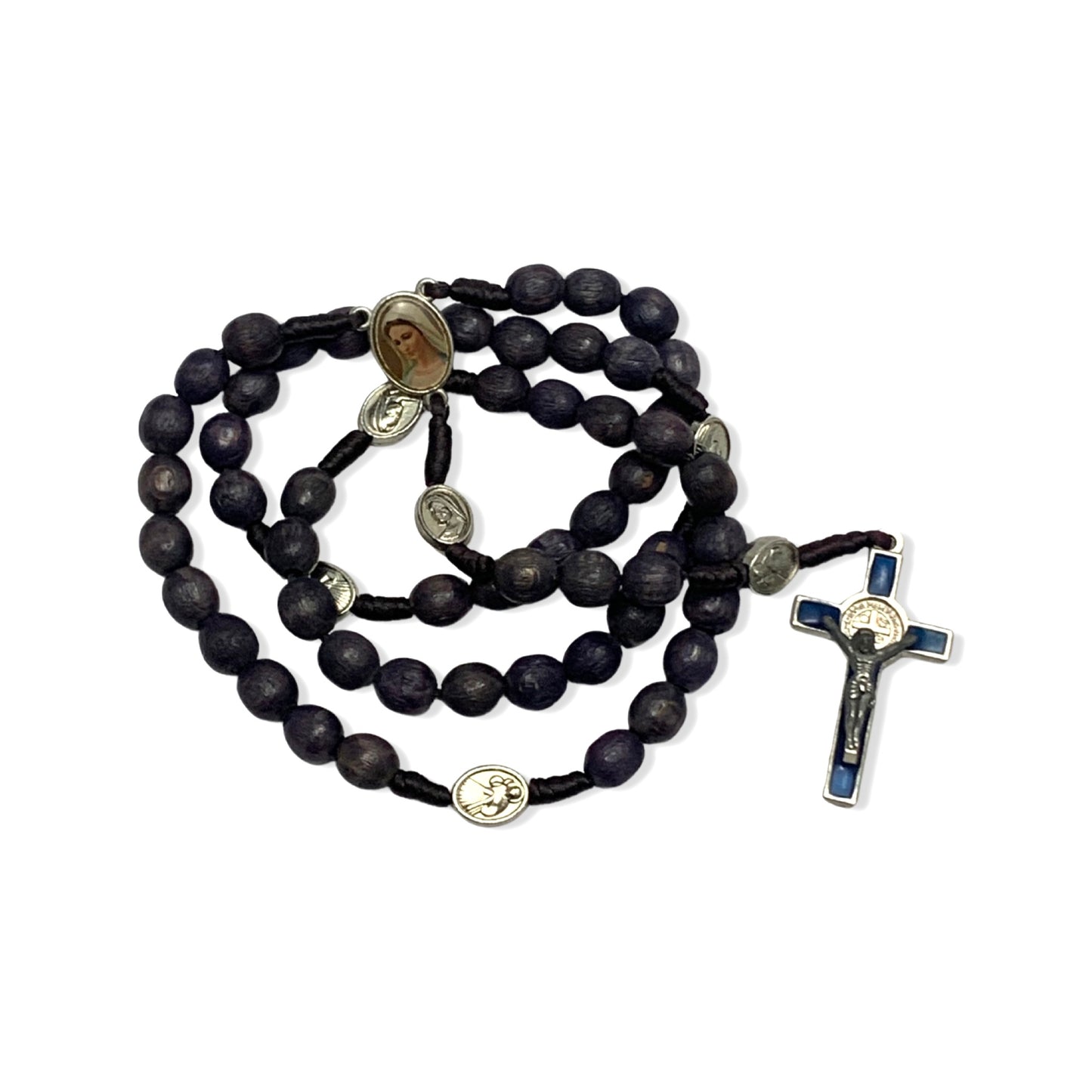 Queen of Peace Rosary with St. Benedict Crucifix