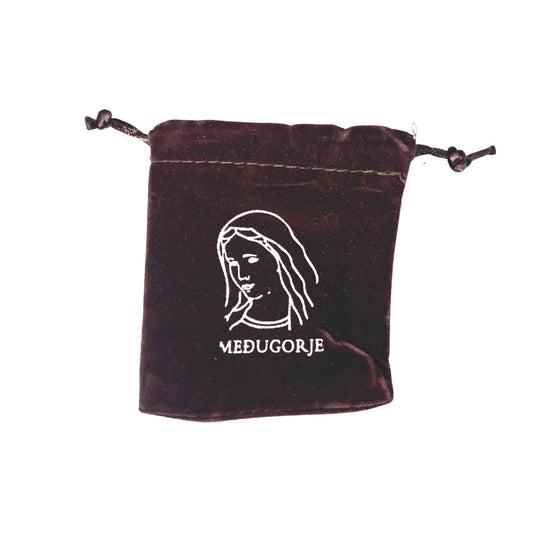 Queen of Peace Velvet Pouch of Assorted Colors