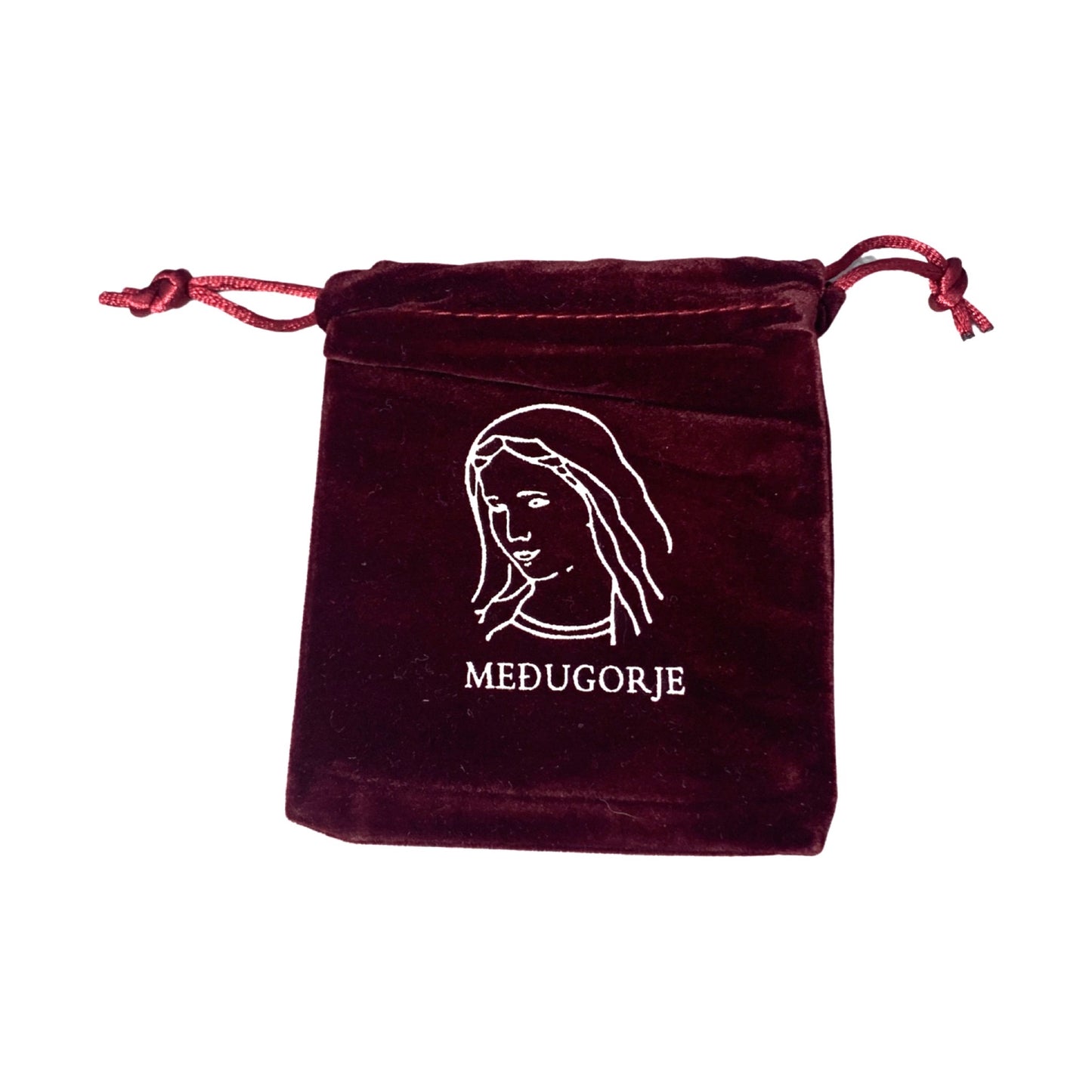 Queen of Peace Velvet Pouch of Assorted Colors