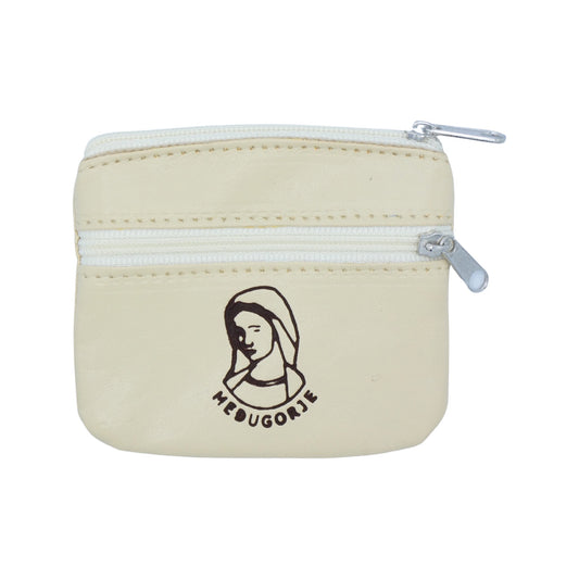 Queen of Peace Vinyl Double Zipper Pouch
