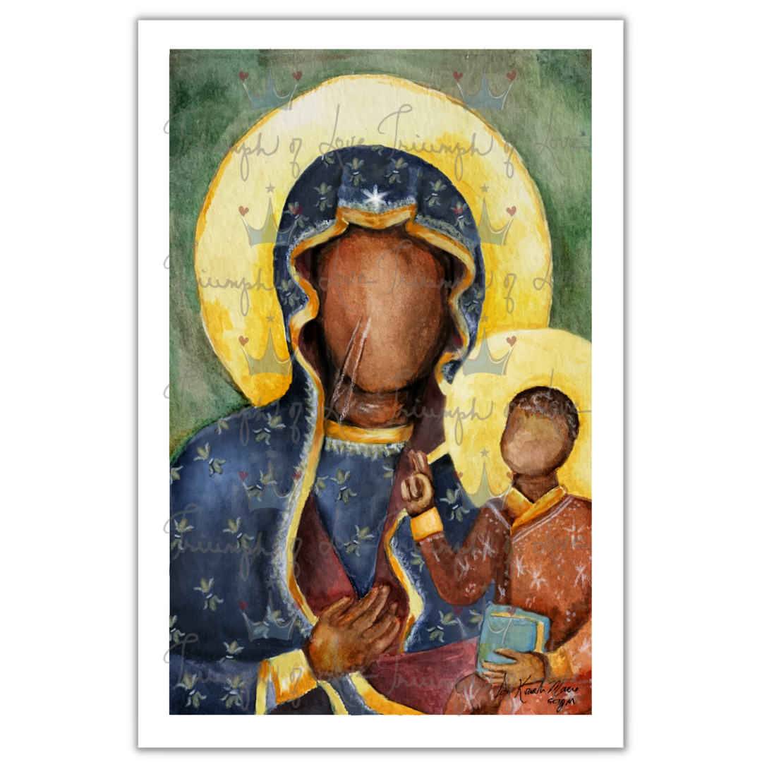 Original Our Lady of Czestochowa Watercolor Print by SCTJM – Triumph of ...
