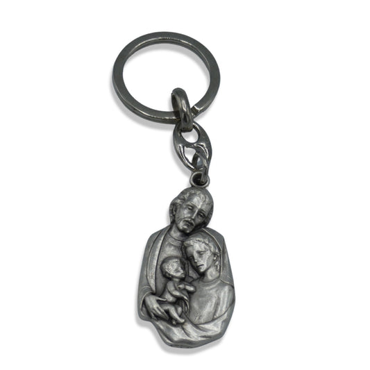 Outline Holy Family Keychain
