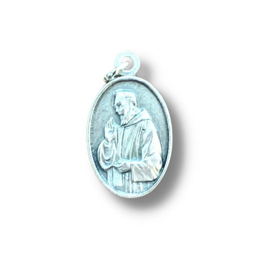 Oval Padre Pio Blessing Medal with Relic
