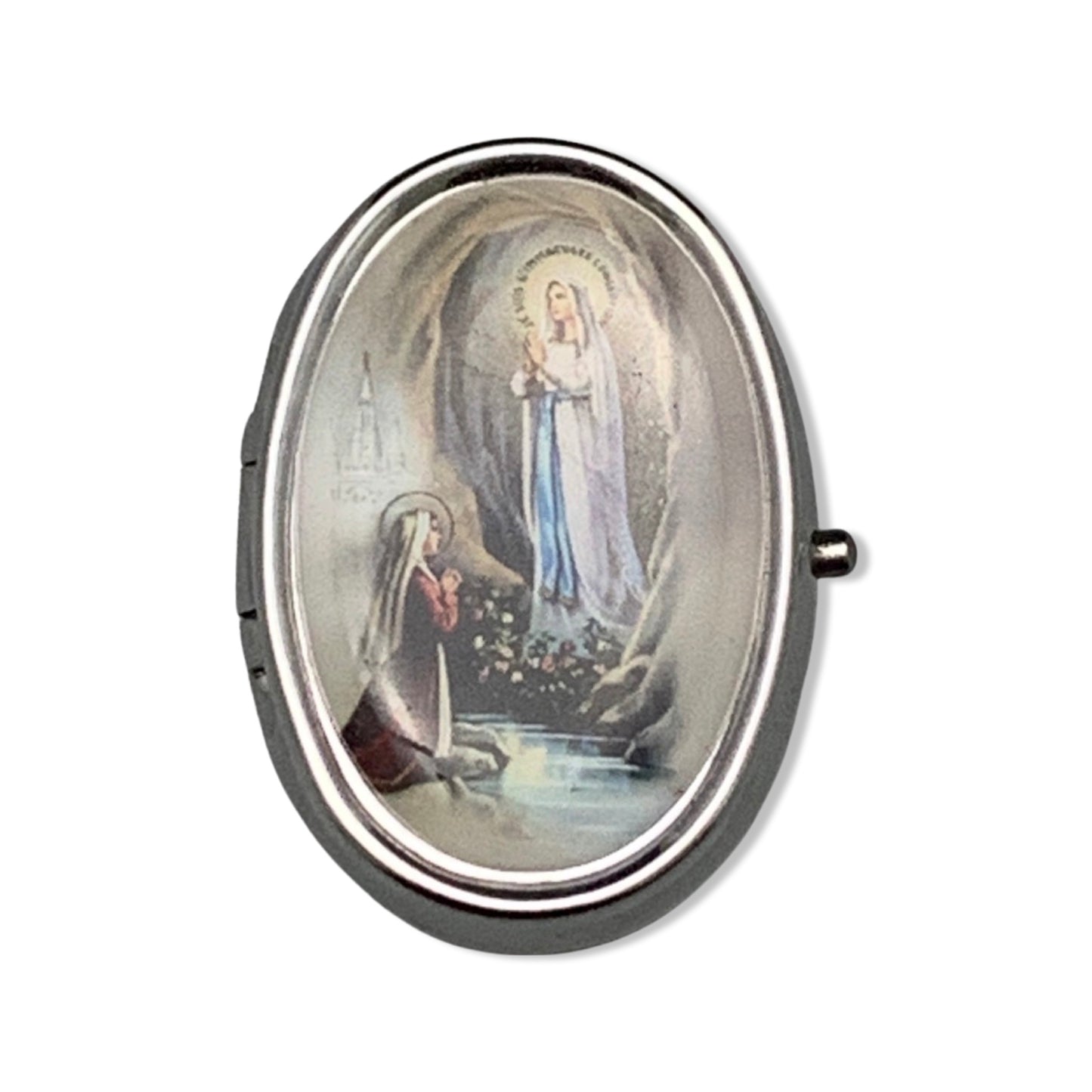 Oval Lourdes Pill Case