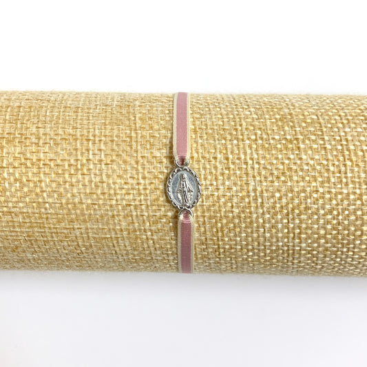 Miraculous Medal Ribbon Bracelet
