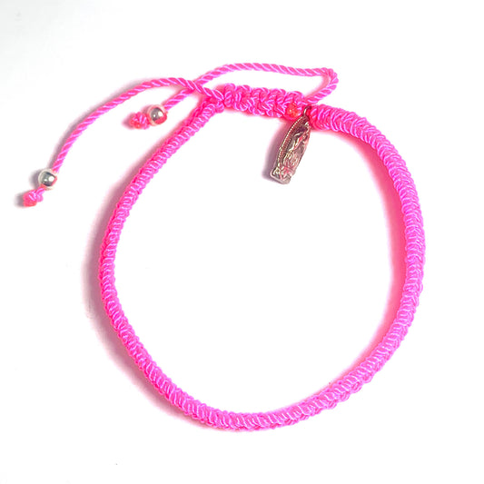 Braided Bracelet of Assorted Colors and Medals