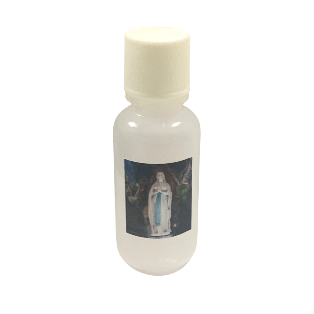 Plastic Clear Lourdes Holy Water Bottle