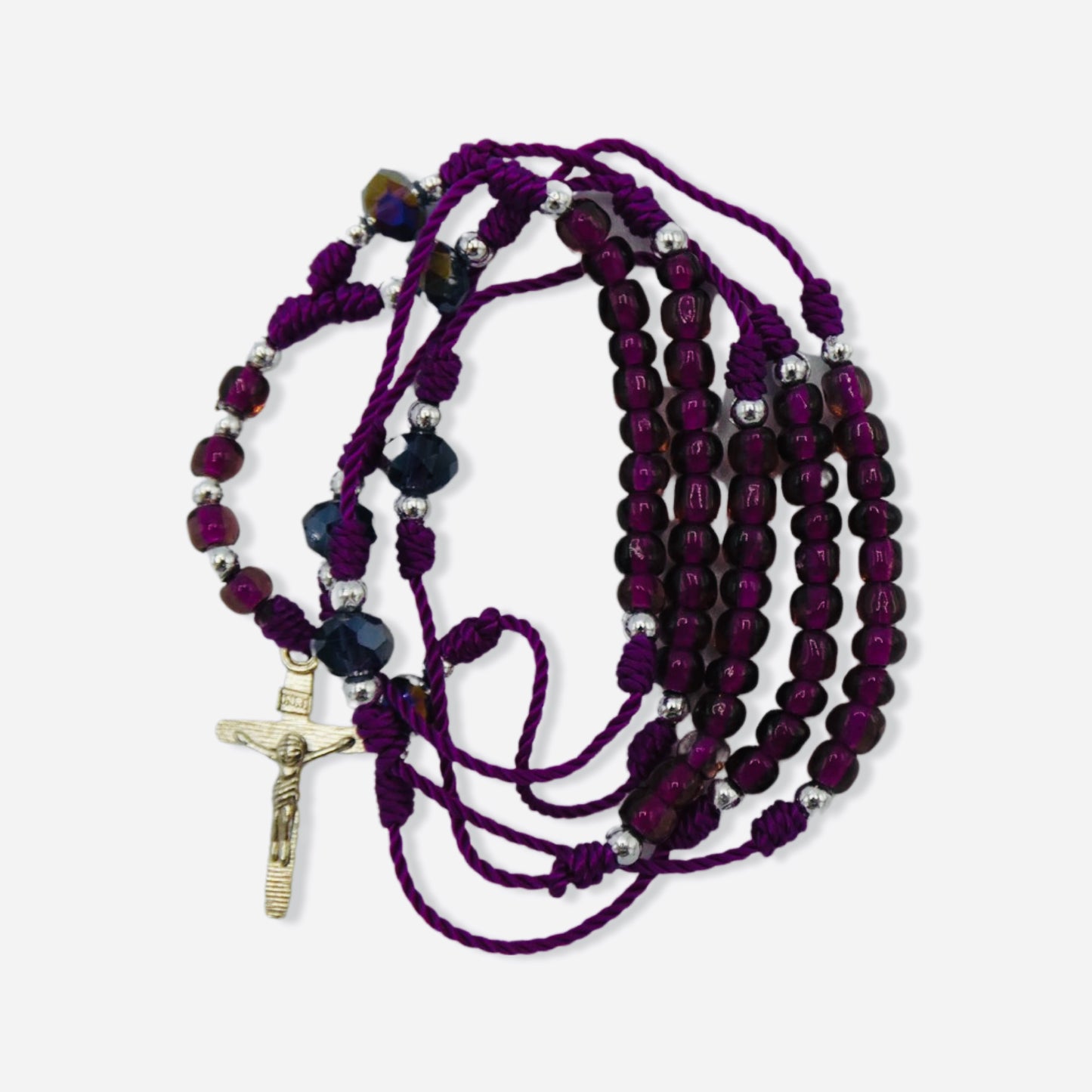 Delicate Rosary Necklace of Assorted Colors