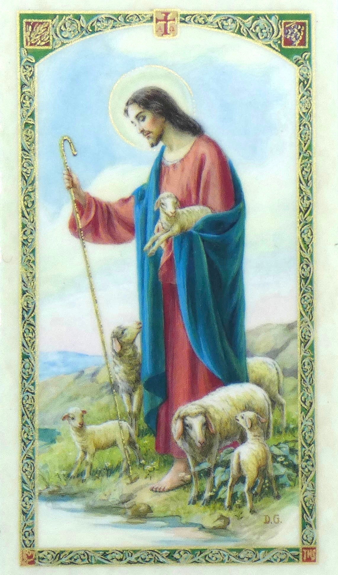 Good Shepherd Holy Card