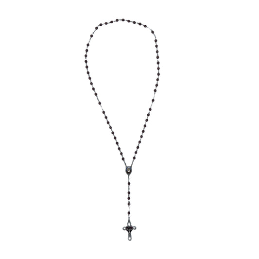Purple Padre Pio Rosary with Relic