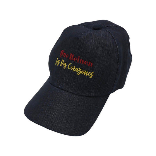 “Que Reinen Los Dos Corazones” Denim Hat