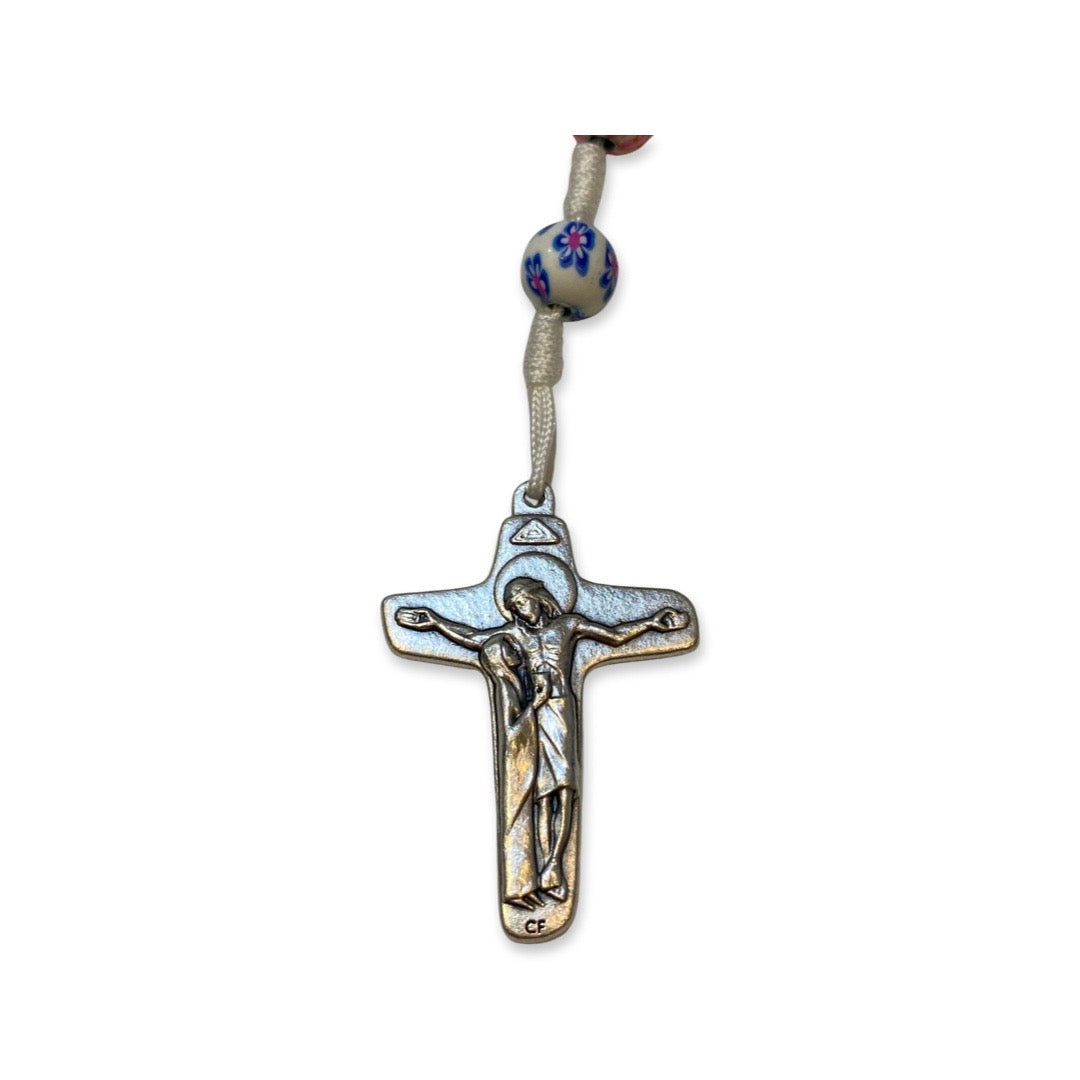 Queen of Peace FIMO Rosary of Assorted Colors Medjugorje