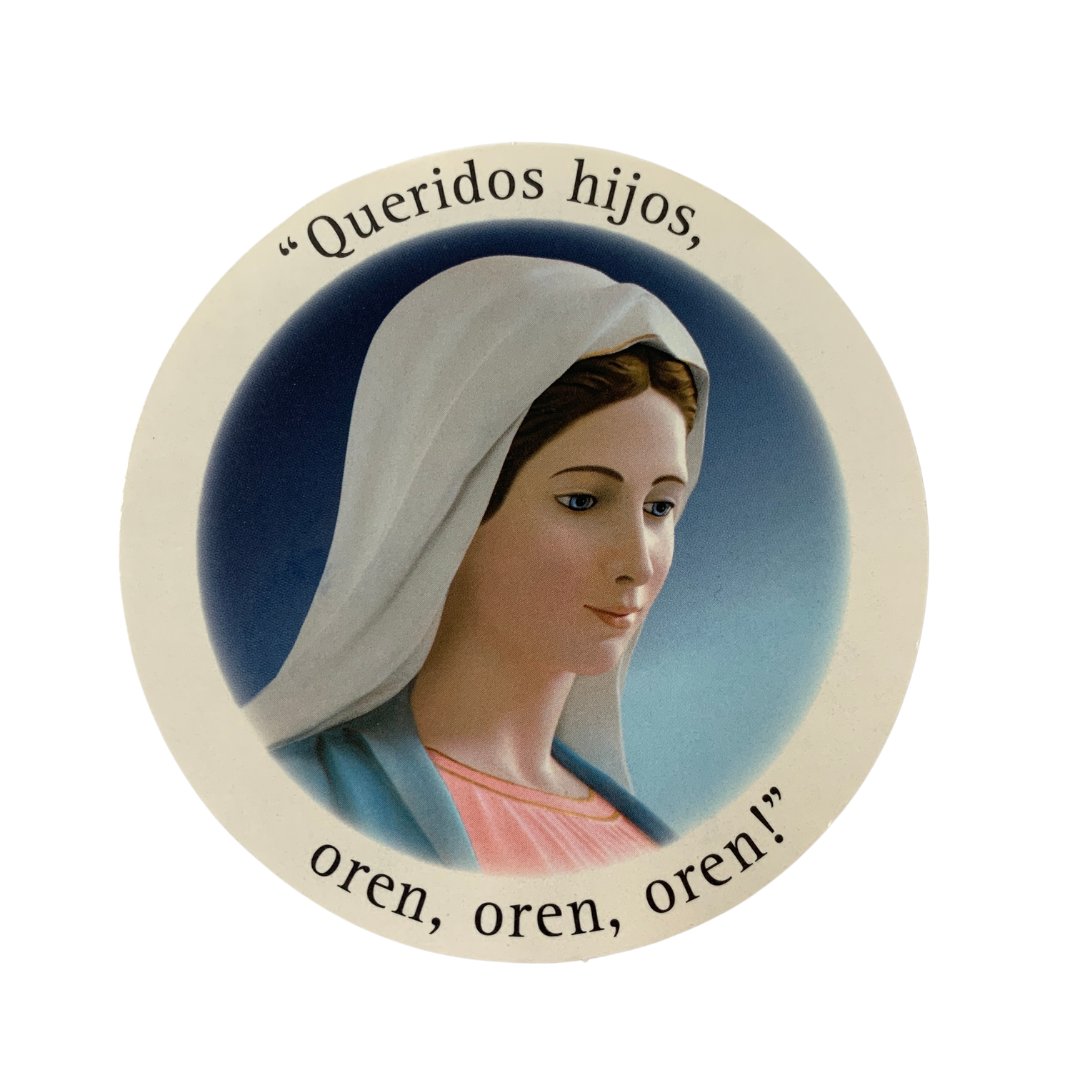 Assorted Queen of Peace Prayers Stickers