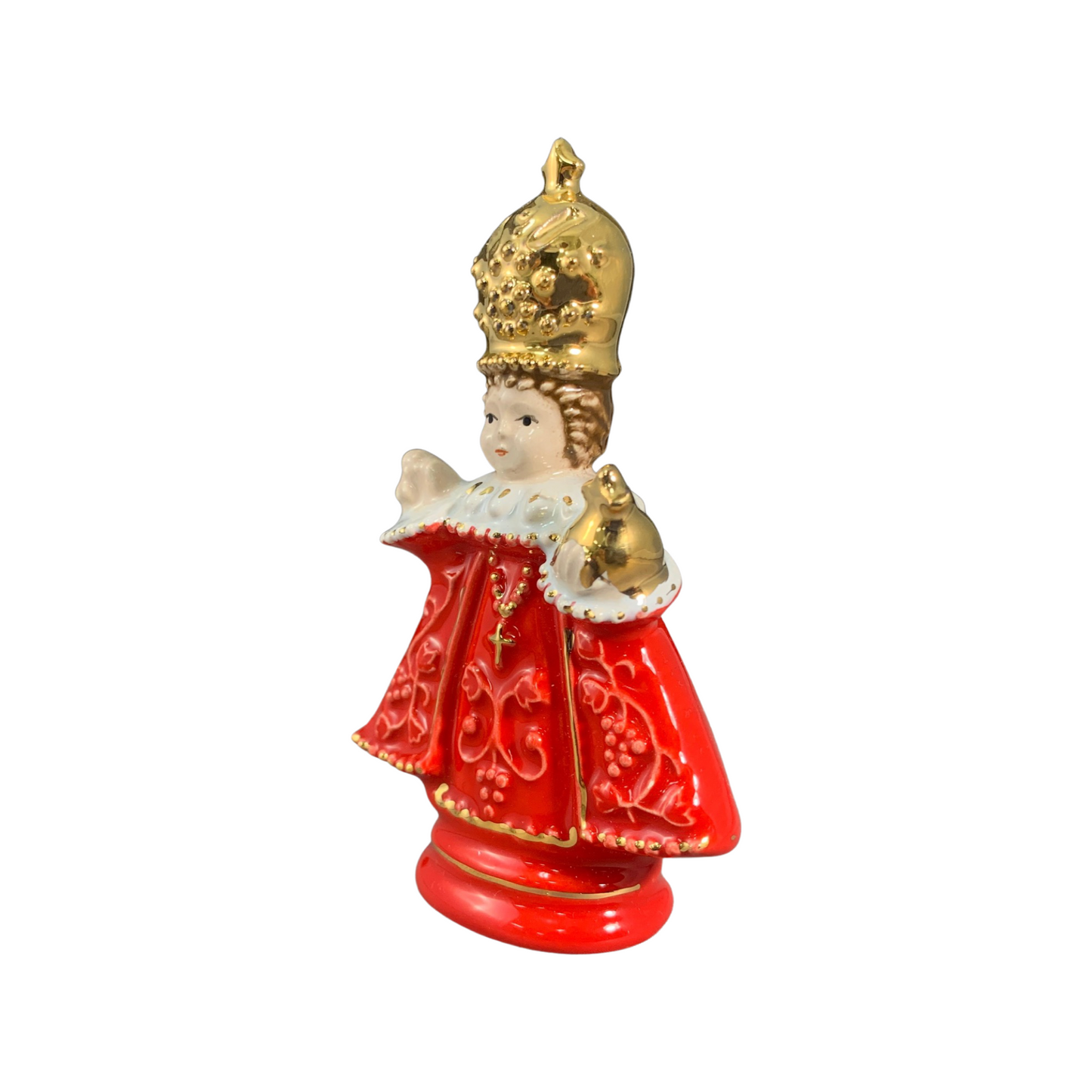 Ceramic Infant Jesus of Prague Statue