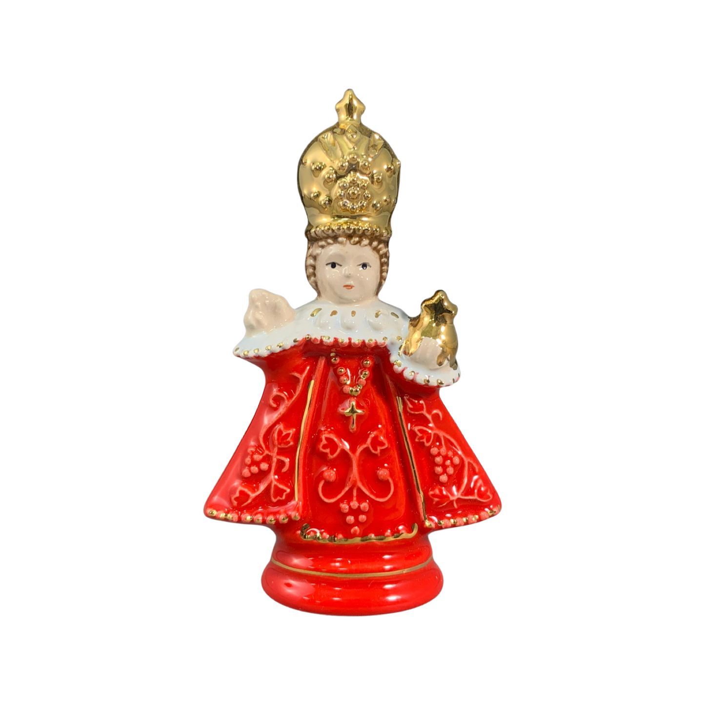 Ceramic Infant Jesus of Prague Statue