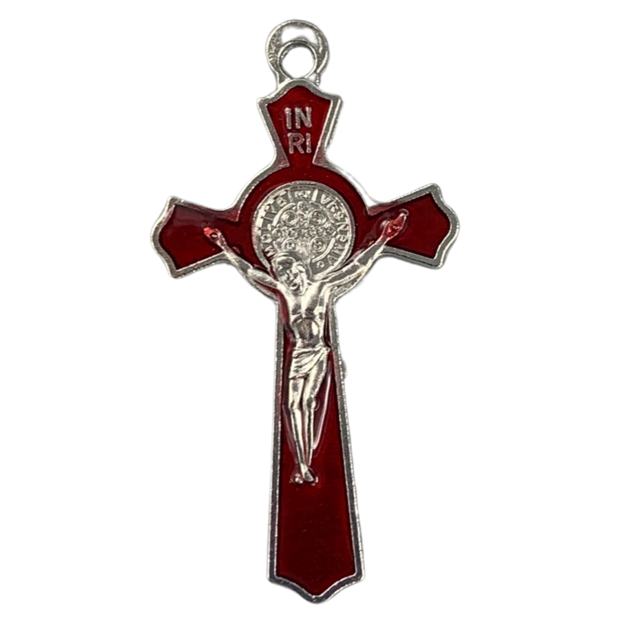 Colored St. Benedict Crucifix Pendant