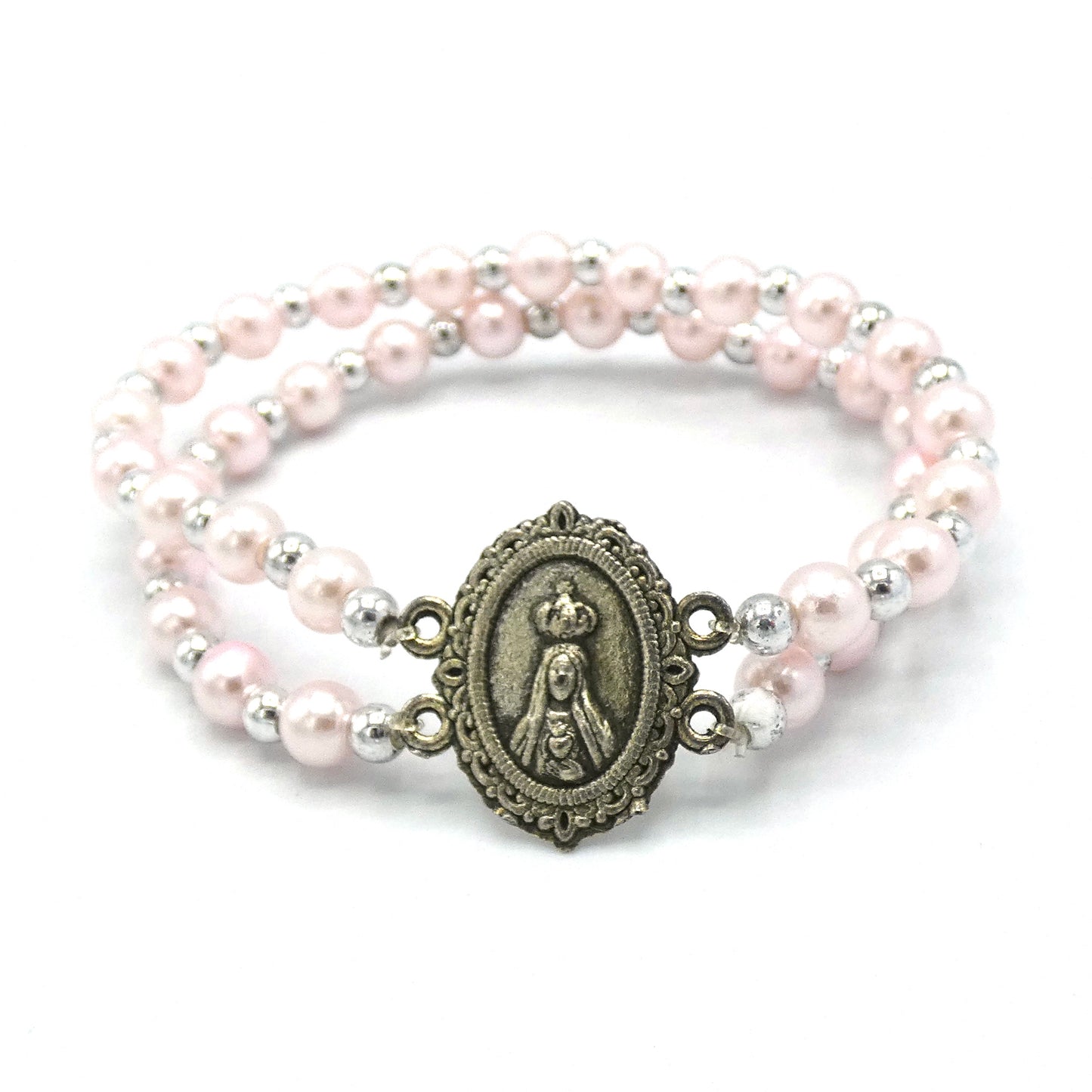 Rose Double Banded Fatima Bracelet