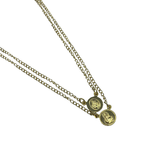 Round Gold Scapular