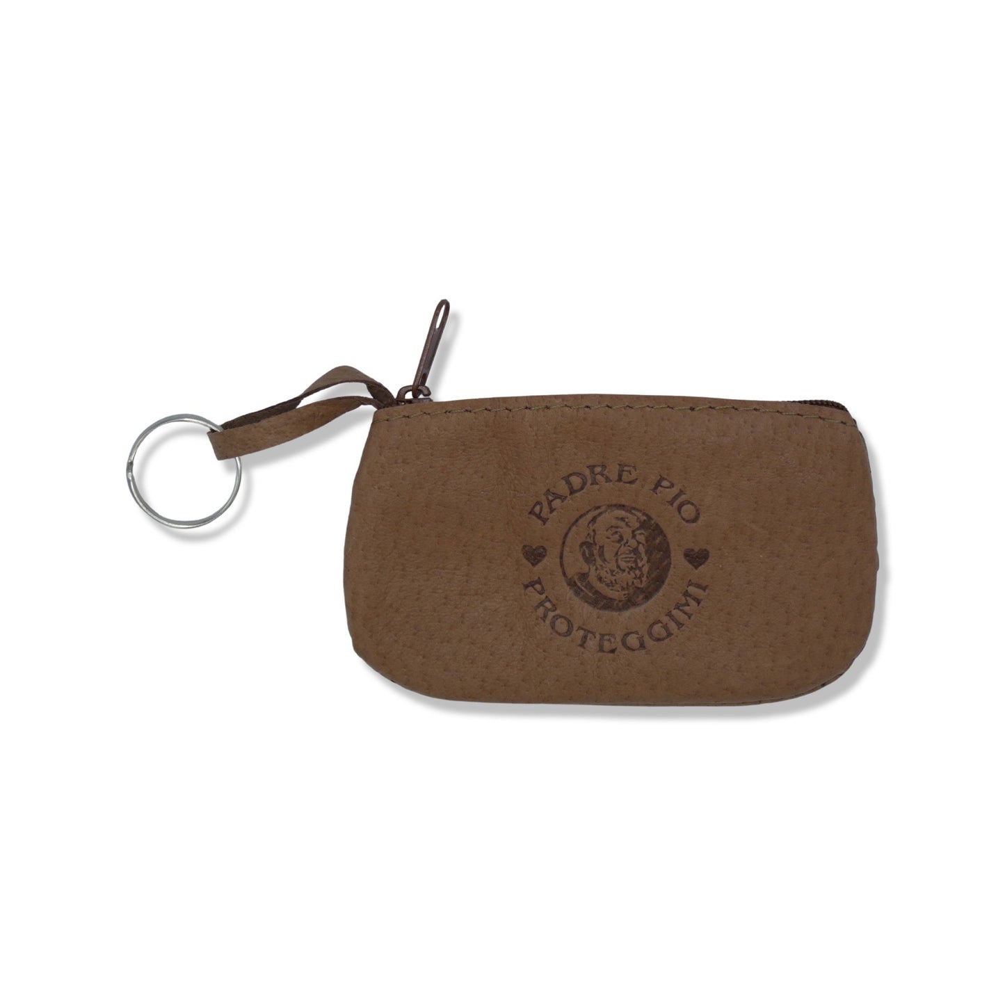 Leather Padre Pio Pouch