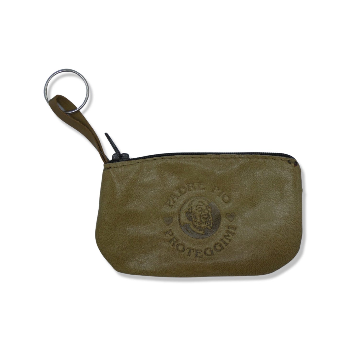 Leather Padre Pio Pouch