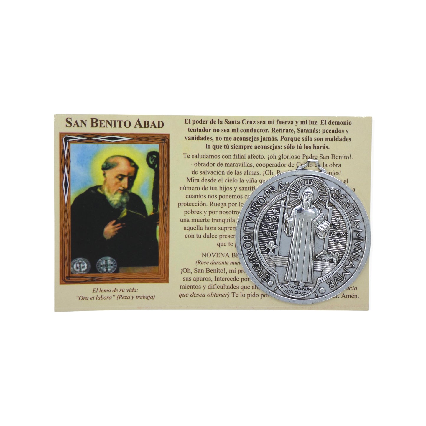 Silver Circle St. Benedict Medal