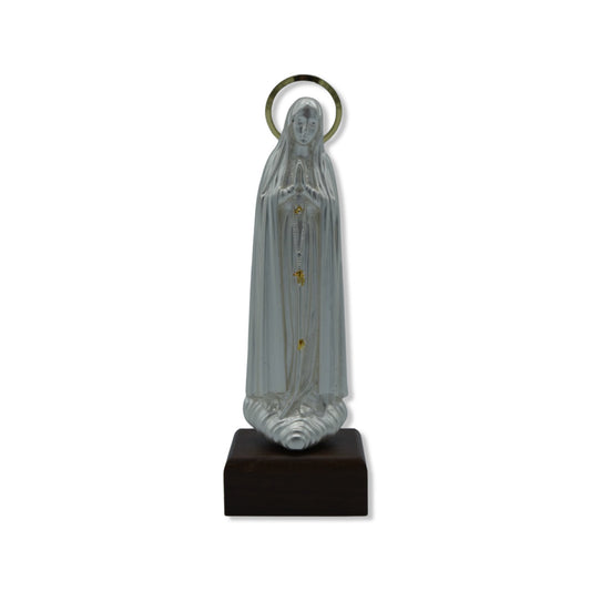 Small Silver Fatima Statue