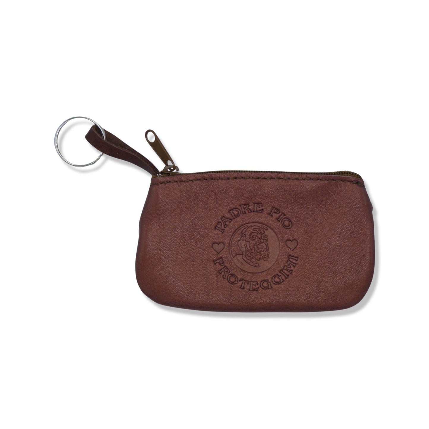 Leather Padre Pio Pouch