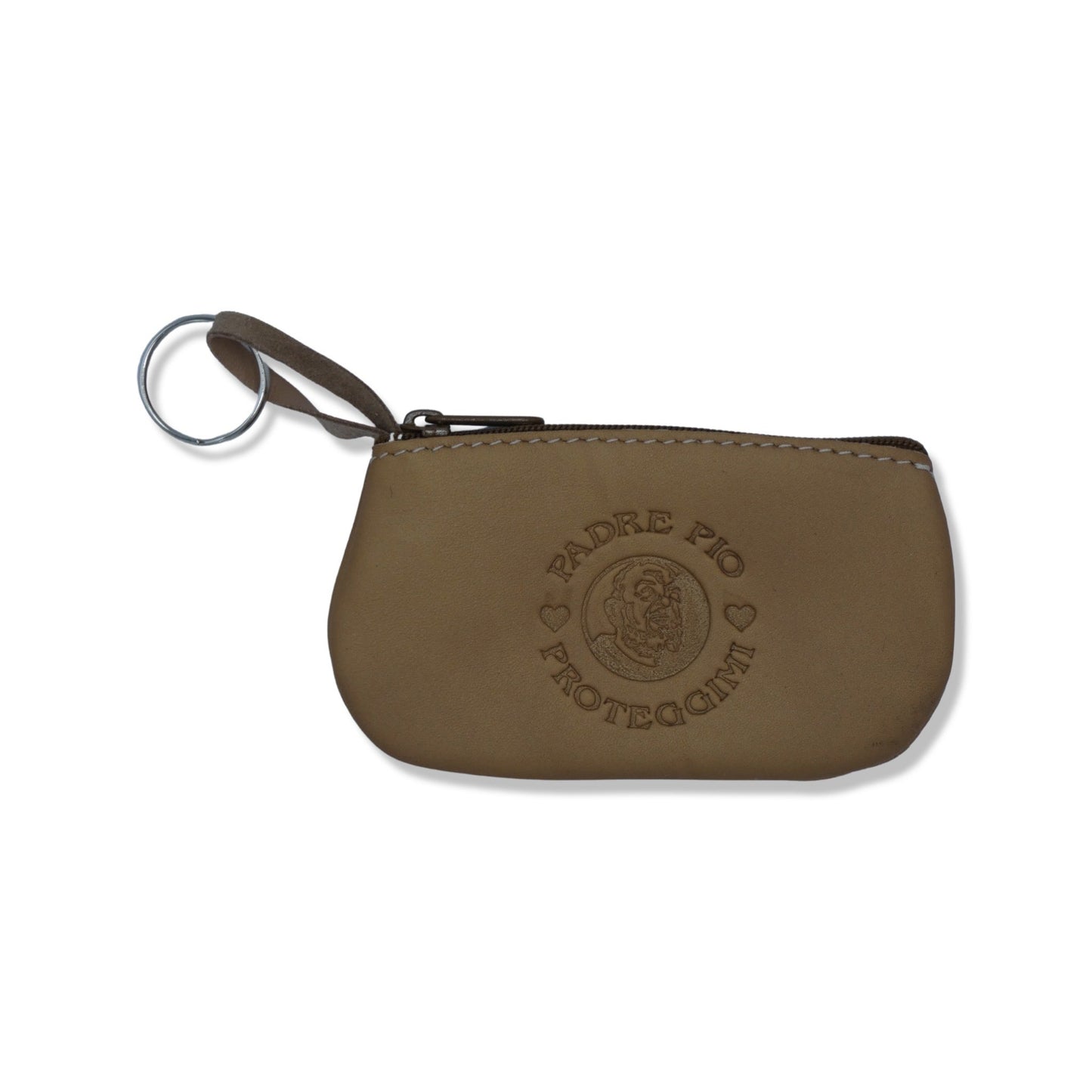 Leather Padre Pio Pouch