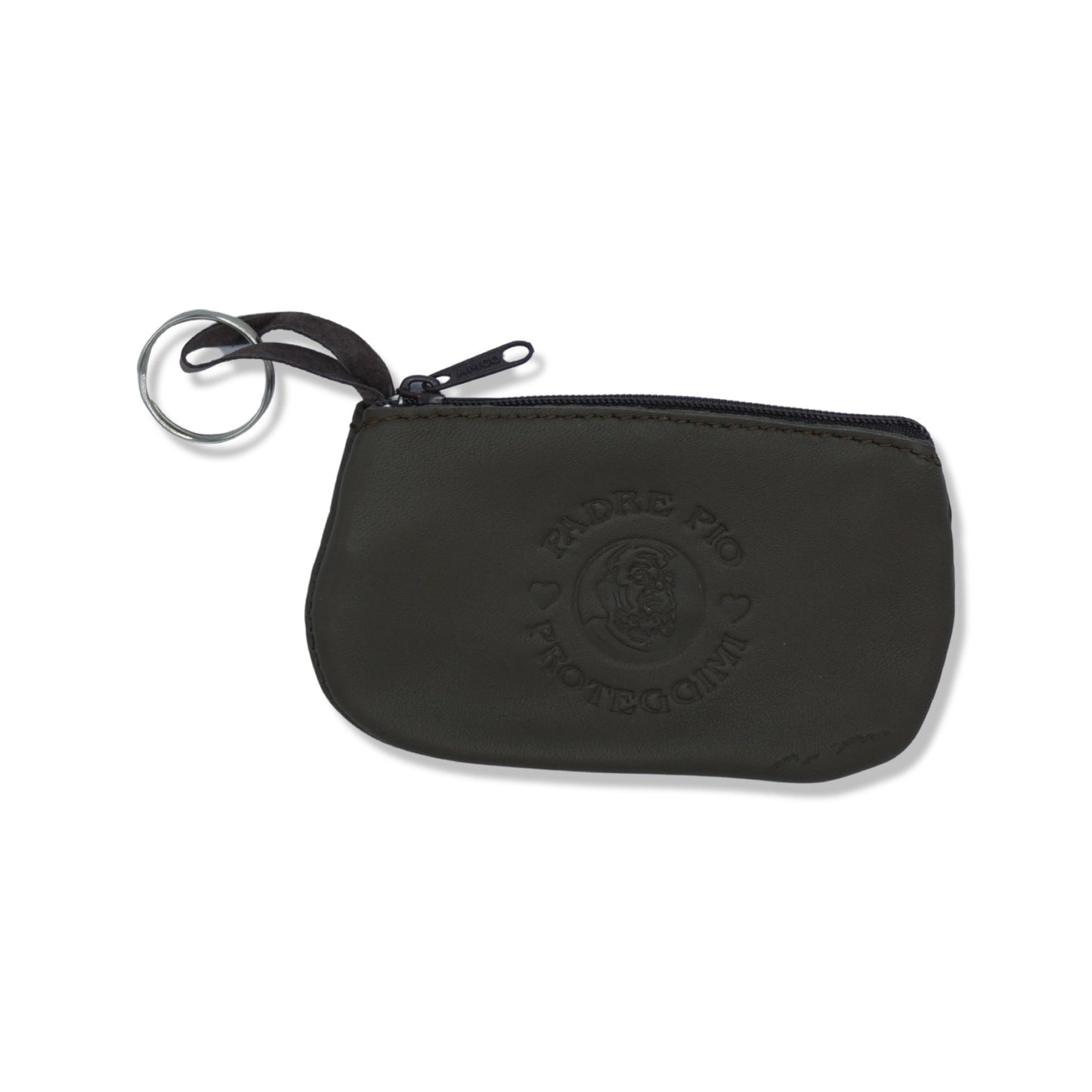Leather Padre Pio Pouch