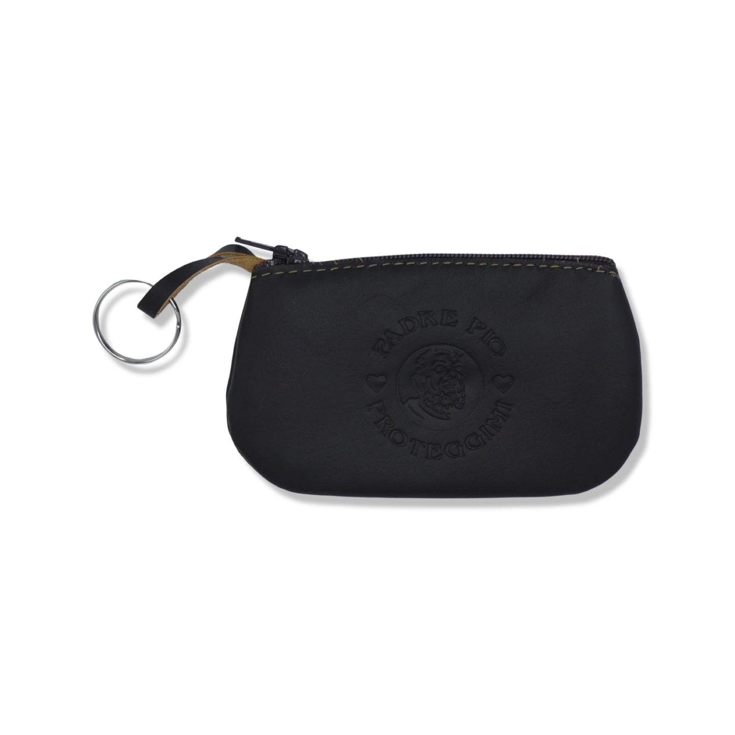 Leather Padre Pio Pouch
