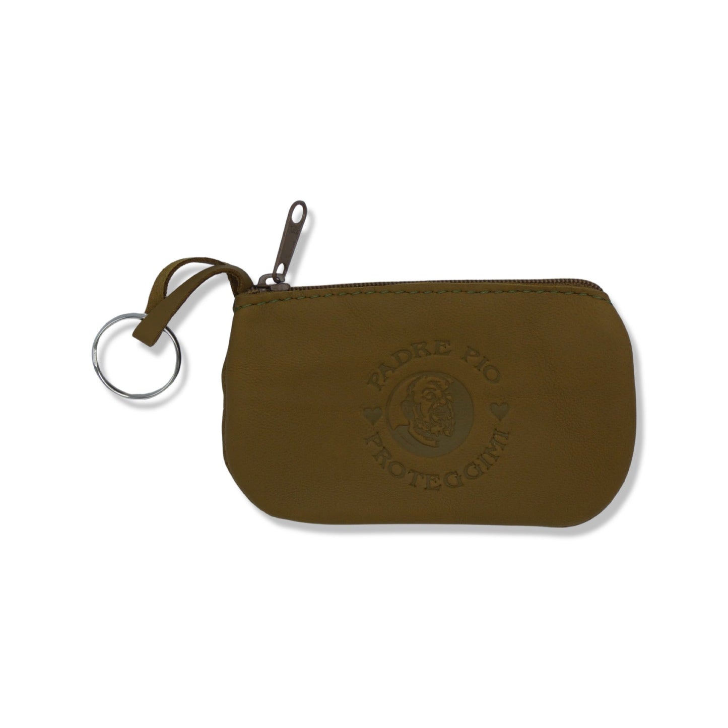 Leather Padre Pio Pouch