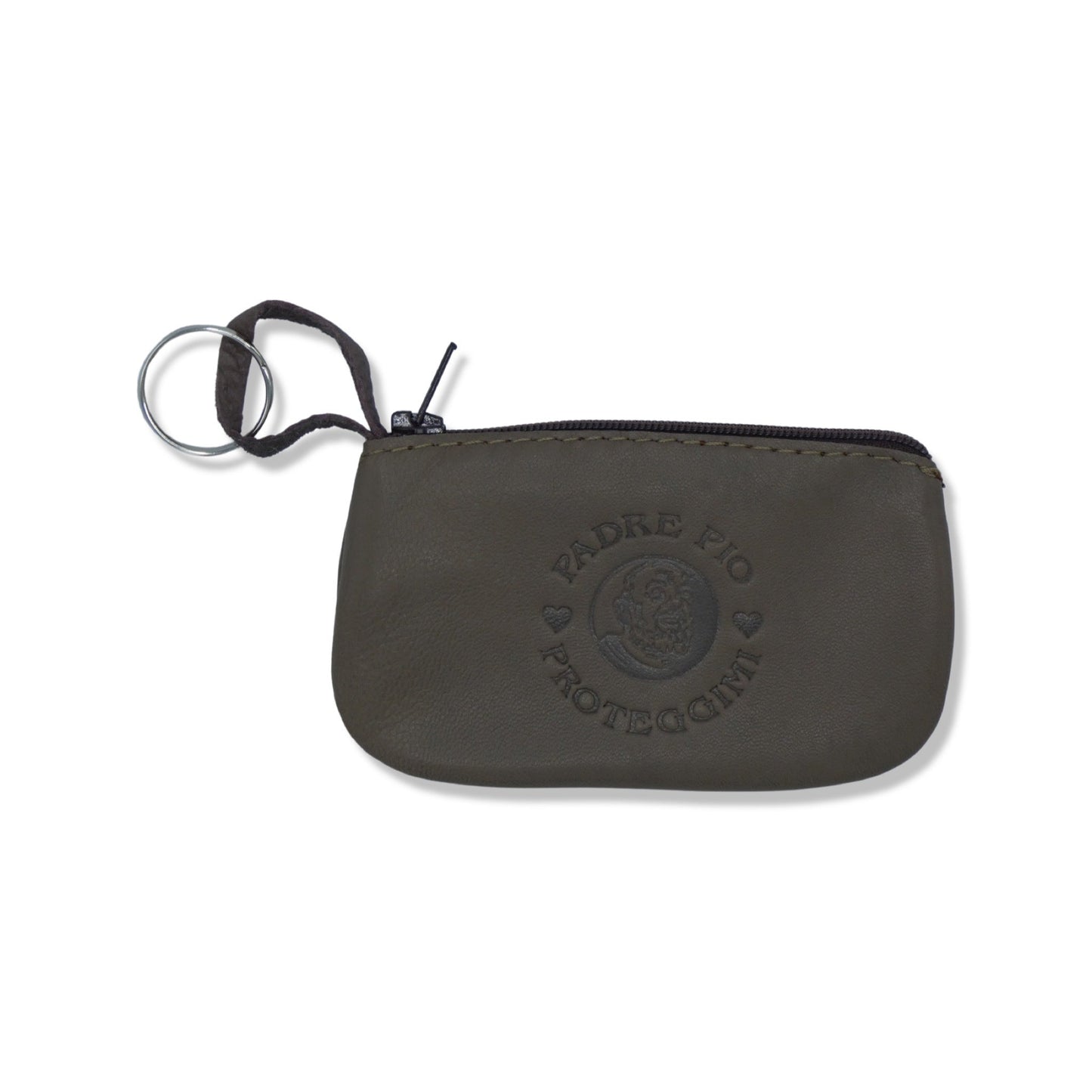 Leather Padre Pio Pouch