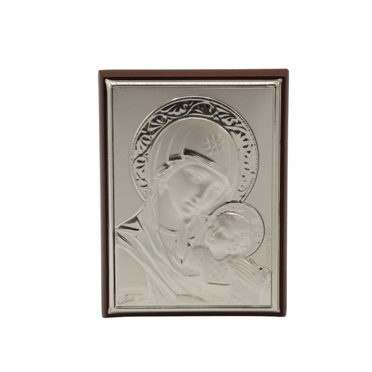 Square Silver Image of Our Lady of Tenderness