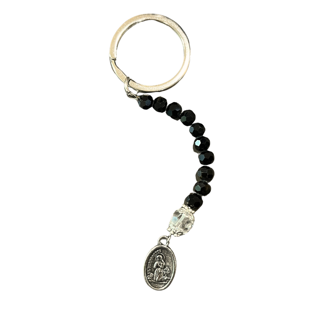 St. Bernadette Decade Rosary Keychain