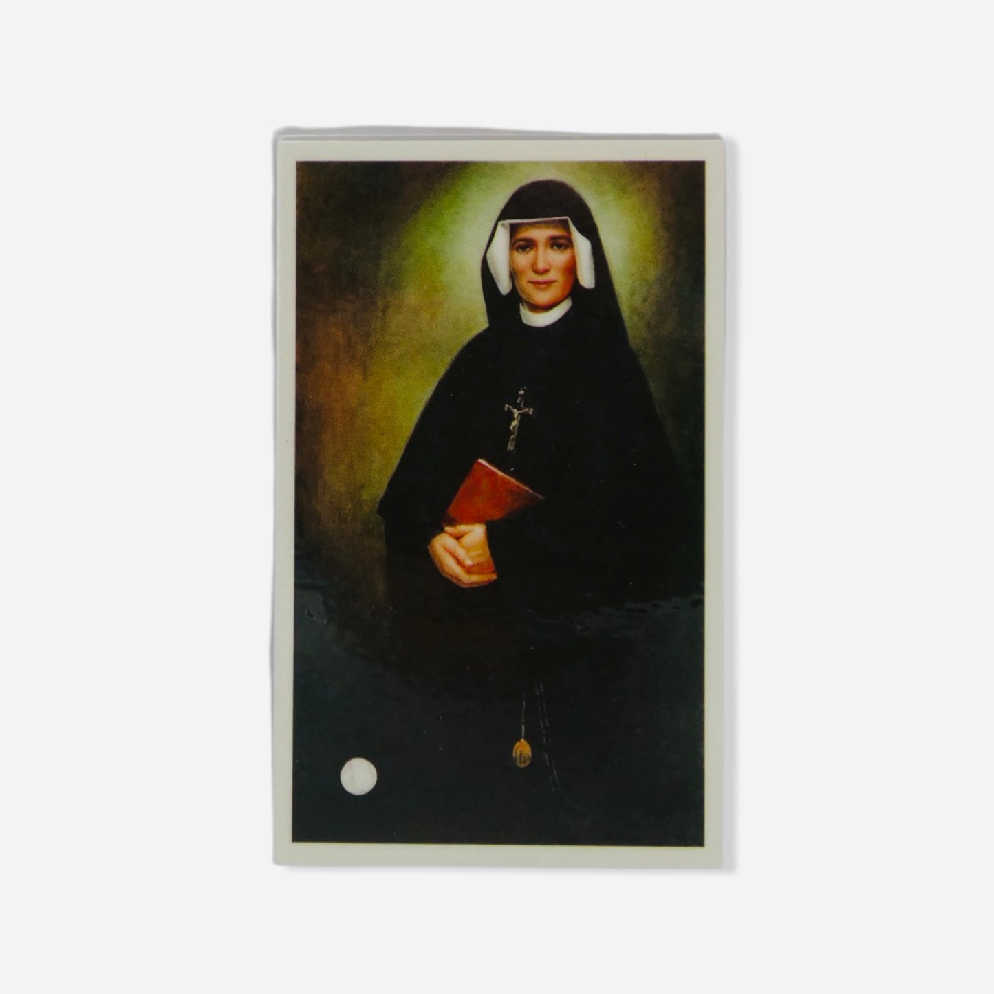 St. Faustina Prayer Card with Relic