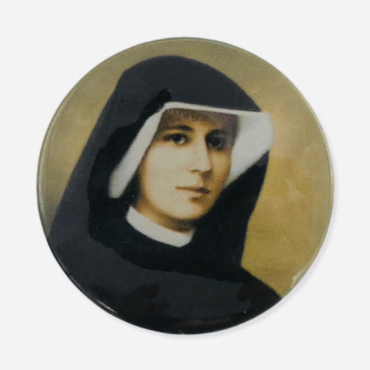 St. Faustina Portrait Pin Button
