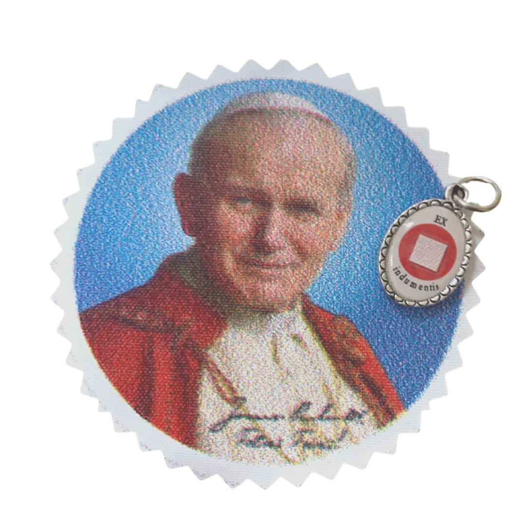 St. John Paul II Relic Medal with Handkerchief