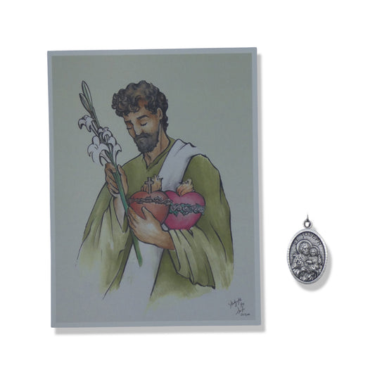 St. Joseph Prayer Card with Medal by SCTJM
