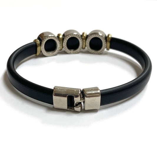 St. Benedict Silicon Bracelet with Medals