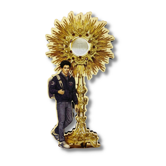 St. Carlo Acutis with Monstrance Magnet